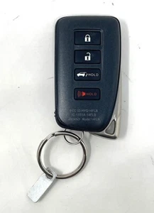 Lexus OEM Key Fob HYQ14FLB w/ Leather Cover - Picture 1 of 10