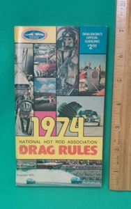 Vintage 1974 NHRA Drag Racing Rules Rule Book Official Guidelines Booklet - Picture 1 of 5