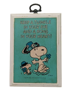 1965 Snoopy United Feature Syndicate With Irish Slogan-3.25x4.50-Vtg.-Free Ship. - Picture 1 of 12