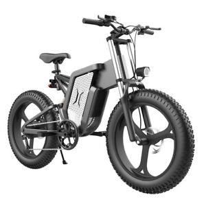 Electric Bike 2000W 25AH Panasonic Battery Ebike Front And Rear Shock Absorption