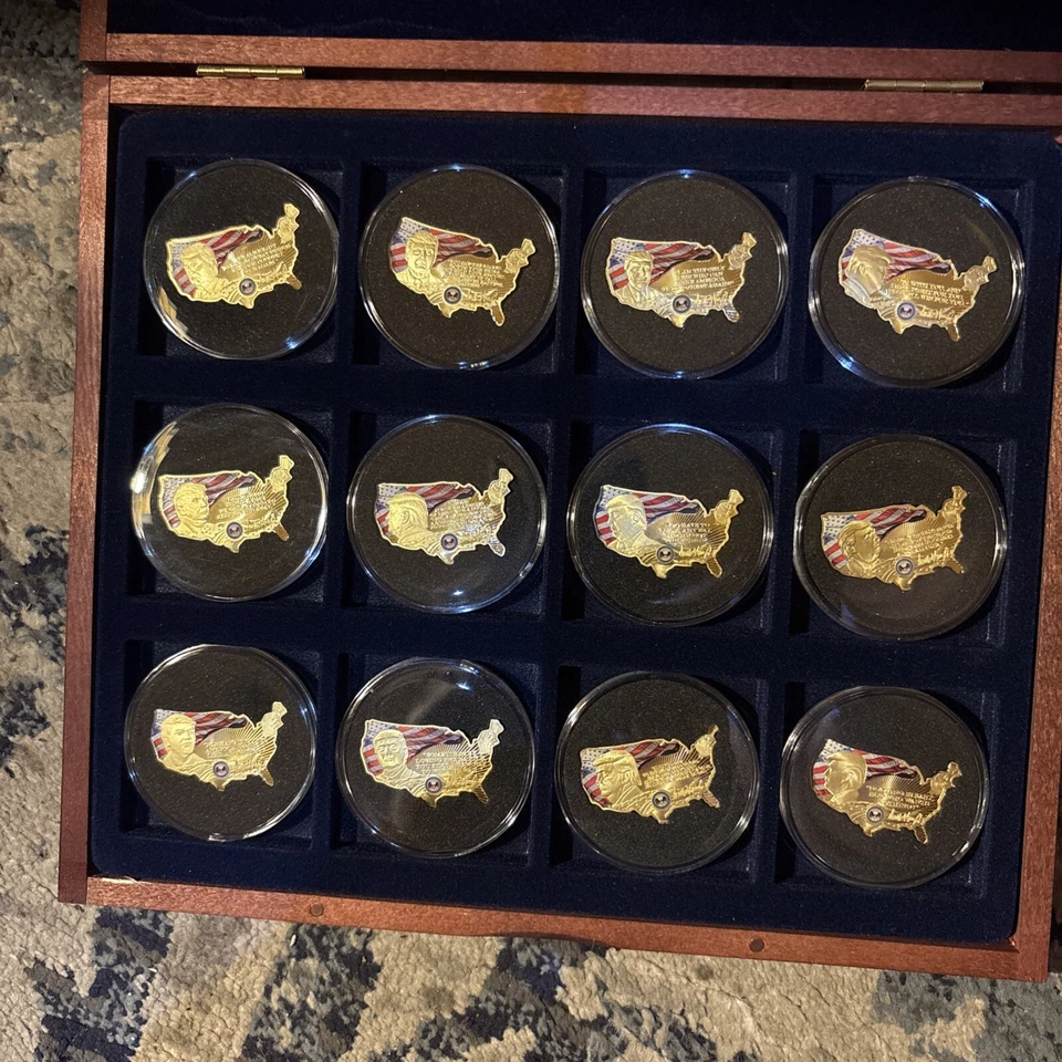 Cu,layered In 24k Gold With Pad-print ,Donald Trump Speeches - Image 1 of 4