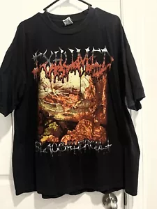 Exhumed - Slaughtercult tour shirt XL  Cannibal Corpse Gruesome  Death - Picture 1 of 2