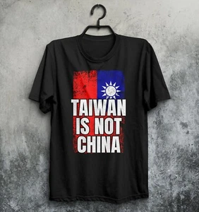 Taiwan Is Not China T-Shirt West Support Taiwanese Flag Country Protest People - Picture 1 of 2