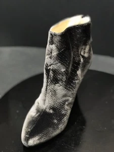 New Marvin K. Women's Gray Velvet Ankle Wedge Boots Size US 6.5 M RTL $550 Italy - Picture 1 of 8