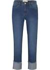 7/8-Jeans mit Stickerei Gr. 42 Blau Denim Damenjeans Hose Pants Neu