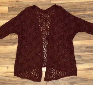 Strickjacke Burgunderrot - Bild 1 von 5