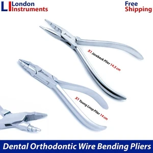 Set of 2 Jaraback Plier & Young Loop Forming Orthodontic Wire Bending Pliers New - Picture 1 of 5