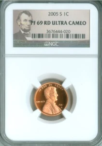 2005-S PROOF LINCOLN CENT NGC PR-69UCAM (2228082) - Picture 1 of 4