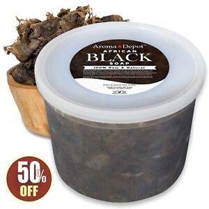 Raw African Black Soap Paste 4 lb. 100% Pure Natural Body Skin Face Wash Hair