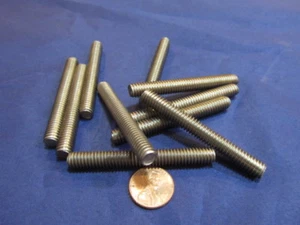 18-8 Edelstahl Gewindebolzen, RH, 5/16"-18 x 2 1/2" Länge, Packung mit 10 Stück - Bild 1 von 11