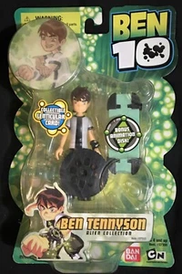 Figura de acción BanDai Alien Collection original Ben 10 Tennyson con placa y disco - Imagen 1 de 2