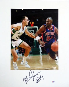 Mark Aguirre Autographed 16x20 Matted Photo Detroit Pistons PSA/DNA #AB51624 - Picture 1 of 3