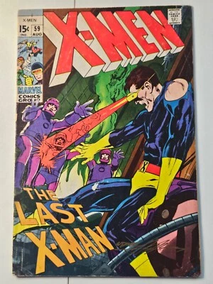 X-Men #59 - 1st App of Karl Lykos, signed by Neal Adams(Marvel, 1969) VG+ - Image 1 of 4