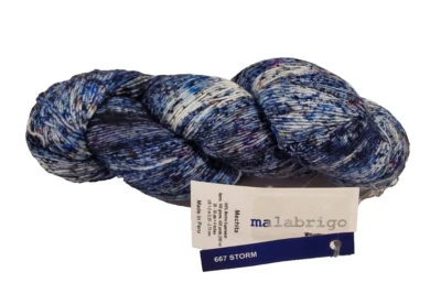 Hilo Malabrigo Mechita STORM #667 ~ 420 yardas cada uno 100 % lana MERINO ~ SUPERLAVADO Foto 1 de 4