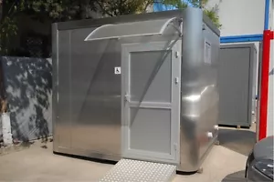 Bürocontainer Baucontainer Wachschutzcontainer Neu Schlüsselfertig 3m x 2,40m - Bild 1 von 11