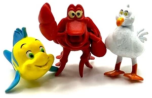 SEBASTIAN & FLUNDER & SCUTTLE Figurenset LITTLE MERMAID Disney PVC SPIELZEUG SPIELSET! - Bild 1 von 1