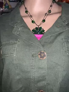Neu Jaket de Leinen Größe XL Farbe grün oliv #2 - Bild 1 von 12