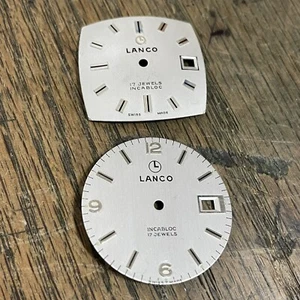 Lanco Watch Dials 17 jewels incabloc 29mm & 25mm x 26.5mm - Picture 1 of 4