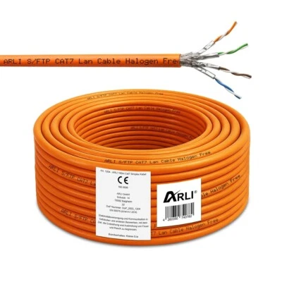 Cat 7 Netzwerkkabel Verlegekabel 100 m Cat7 Kabel Halogenfrei Installationskabel - Bild 1 von 4