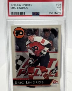 Eric Lindros PSA 7 - 1994 EA Sports NHL - Flyers, Rangers - Population 1 - Picture 1 of 5