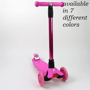 Kinder 3 Rad Roller für Mädchen & Jungen Tretroller Anlehnbar Zum Lenken Leuchträder - Bild 1 von 30