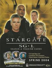 STARGATE SG-1 SAISON 6 SELL SHEET FEUILLE PROMOTIONNELLE