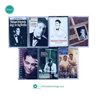 7 Michael Feinstein Cassette Tapes - Gershwin Jule Styne Live Jazz Pop TESTED - Image 1 of 3