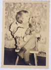 Foto Mädchen 1957 Girl Teddy Teddybär Bär Spielzeug Puppe Y25