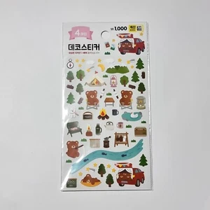 Camping Deco Sticker Korea Daiso PP Cute Kawaii Stickers - Picture 1 of 1