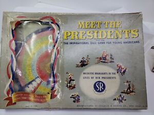 Vintage 1953 Meet The Presidents Quiz Game Selchow and Righter New York Read 