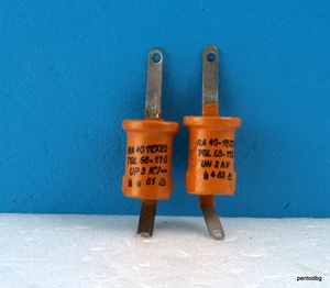 2 PIEZAS BRAZOS RFT/DRALORIC ESTÁNDAR/CAPACITOR RA12X20 40pF 2KV 1.7KVA-4A TGL68-11 - Imagen 1 de 5