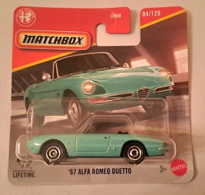 MATCHBOX '67 ALFA ROMEO DUETTO, GREEN, SHORT CARD, STUNNING! 🇮🇹 - Image 1 of 4