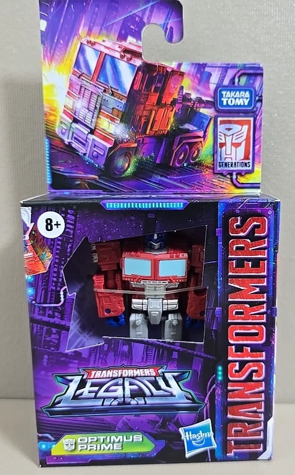 HASBRO Transformers Legacy Core Class OPTIMUS PRIME Action Figure. .
