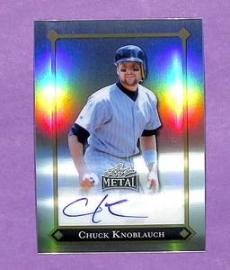 2025 Leaf Metal Chuck Knoblauch Auto LGR-CK1 Silver Refractor  19/35 - Picture 1 of 2