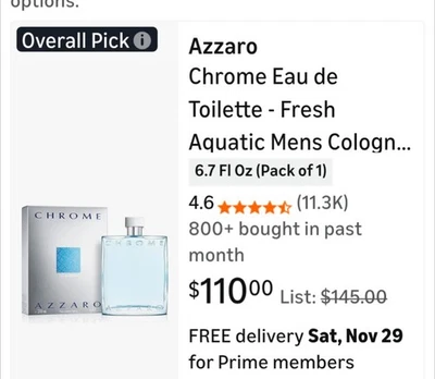 Chrome туалетная вода спрей от Azzaro 6,8 унц - Изображение 1 из 3