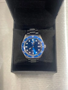 Seiko Automatic Watch 4R35-02D0 Blue Silver Men’s Analog New No Customs Fees - Picture 1 of 11