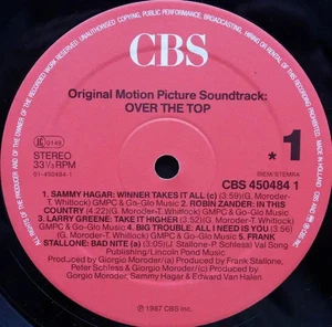 Over The Top (Original Motion Picture Soundtrack) Various CBS Vinyl LP - Bild 1 von 1