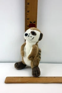 Peter Pauper Press Hug A Meerkat Plush 5.5" Brown/Tan/Cream Smiling Pocket Size - Picture 1 of 5