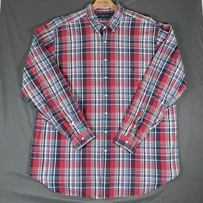 Ralph Lauren Button Down Shirt Men's 2XLT (TALL) Long Sleeve Plaid Classic Fit - Image 1 of 4