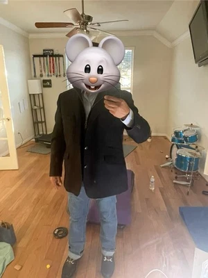 Kroon Ritchie Men’s Wool/Cashmere Blend Hybrid Jacket Herringbone Blue Size 44R - Image 1 of 4