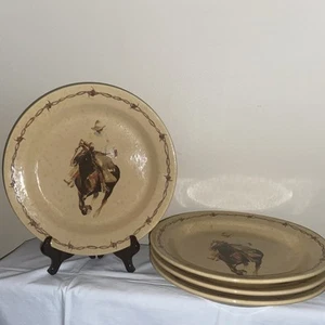 Klassische West Kollektion von Cowboy Living "Cattleman" (4) Teller 11 Zoll ~ Eve Armson - Bild 1 von 5