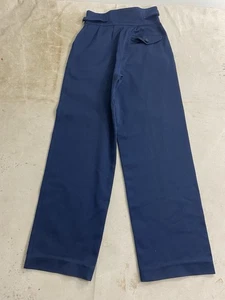 70er Jahre französische Luxus MUSTER hochgewastete Hose mit Gürtel 25/26" Taille - Bild 1 von 8
