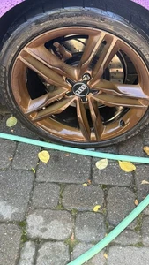 Audi S5 A5 RS5 OEM 4 X Wheels 5 Double Spoke BRONZE + FIREHAWK INDY 500 Tires - Bild 1 von 4