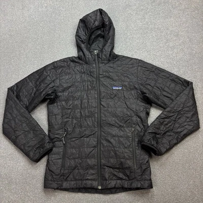 Patagonia Jacket Adult X Small Black Nano Puff Bivy Primaloft Hoody Coat Mens* - Image 1 of 4