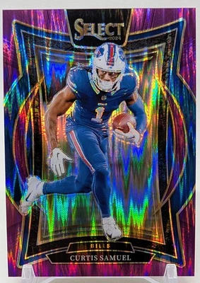 2024 Panini Select Football - Curtis Samuel Card 23 Purple Shock /360 - Image 1 of 2