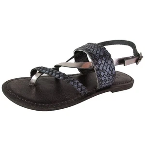 Zapatos Sandalia Freebird by Steven Mujer Cuero Trenzado Mar, Negro Multi, EE. UU. 5 - Imagen 1 de 3