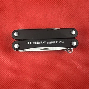 Very Nice Retired BLACK Leatherman Squirt PS4 Multi-Tool, great EDC! “Task aeros - Picture 1 of 15