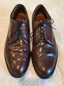 SCARPE ALLEN EDMONDS SHELL CORDOVAN MacNeil LONG WING 9097 TAGLIA 12 E - Foto 1 di 17