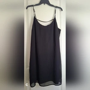 Decree Elegant Black Women's Top Sz XL Romantic Casual Minidress Goth - Picture 1 of 7