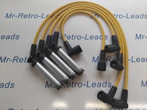 YELLOW 8MM PERFORMANCE IGNITION LEADS VAUXHALL NOVA CORSA ASTRA MK3 CAVALIER MK3 - Picture 1 of 4